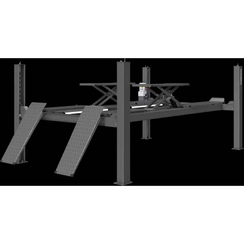 Cầu nâng cắt kéo nâng bụng 3 tấn, di động (3pha, màu xám)